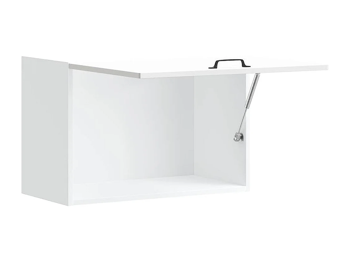 Pensile da cucina in legno ingegnerizzato bianco lucido