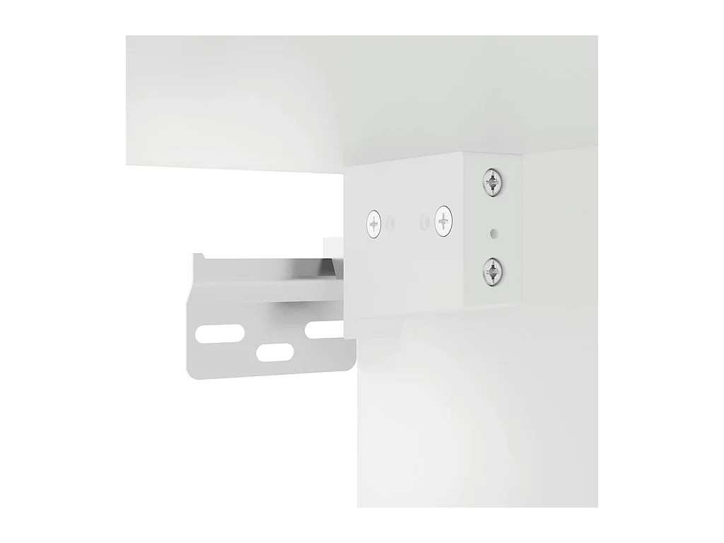 Vetrina sospesa grigio cemento 80x31x60 cm