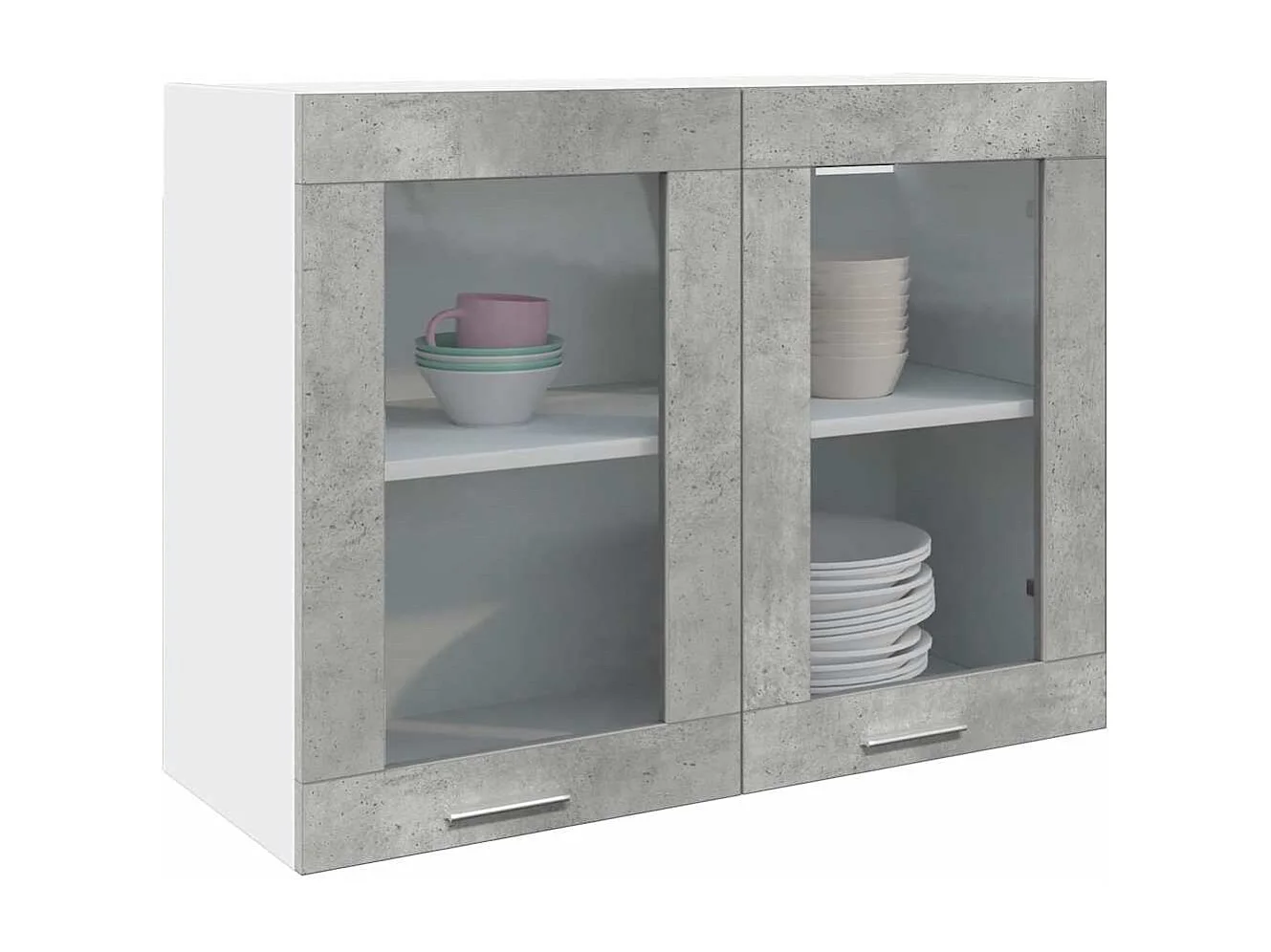 betongrijze hangkast 80x31x60 cm