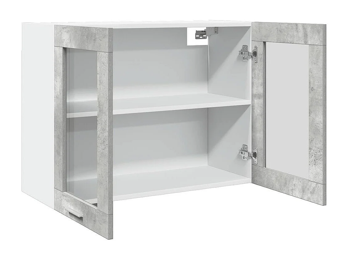 betongrijze hangkast 80x31x60 cm