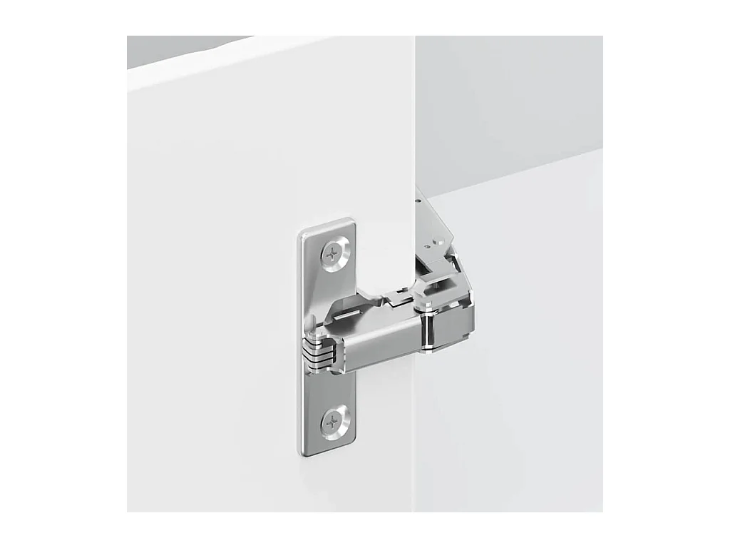 hoogglans witte hoekkeukenkast