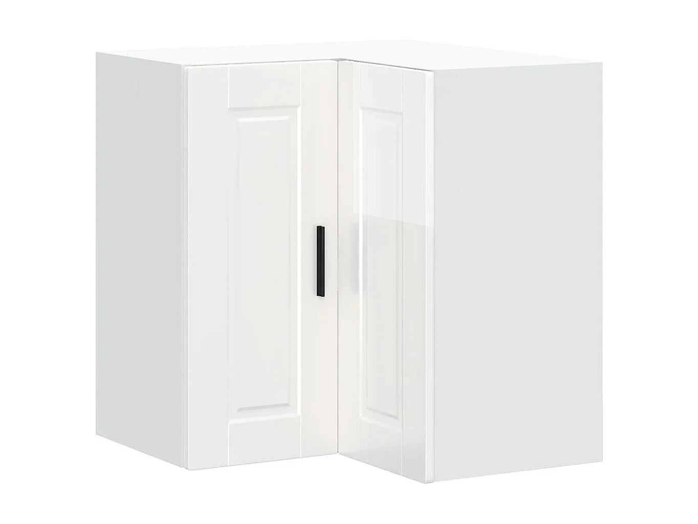 Mueble de cocina de esquina blanco de alto brillo Porto