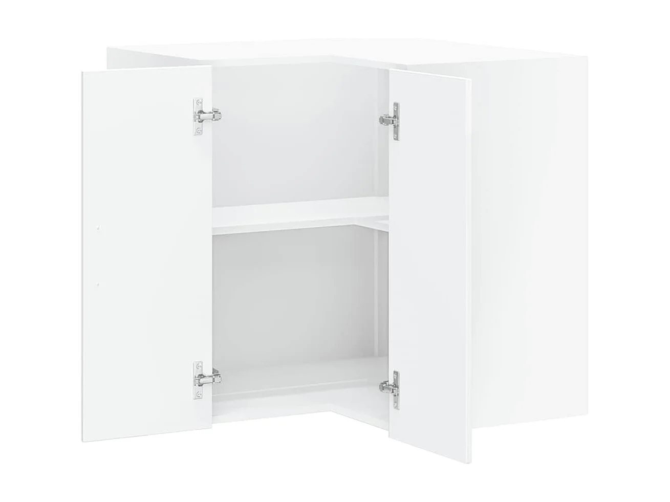 Mueble de cocina de esquina blanco de alto brillo Porto