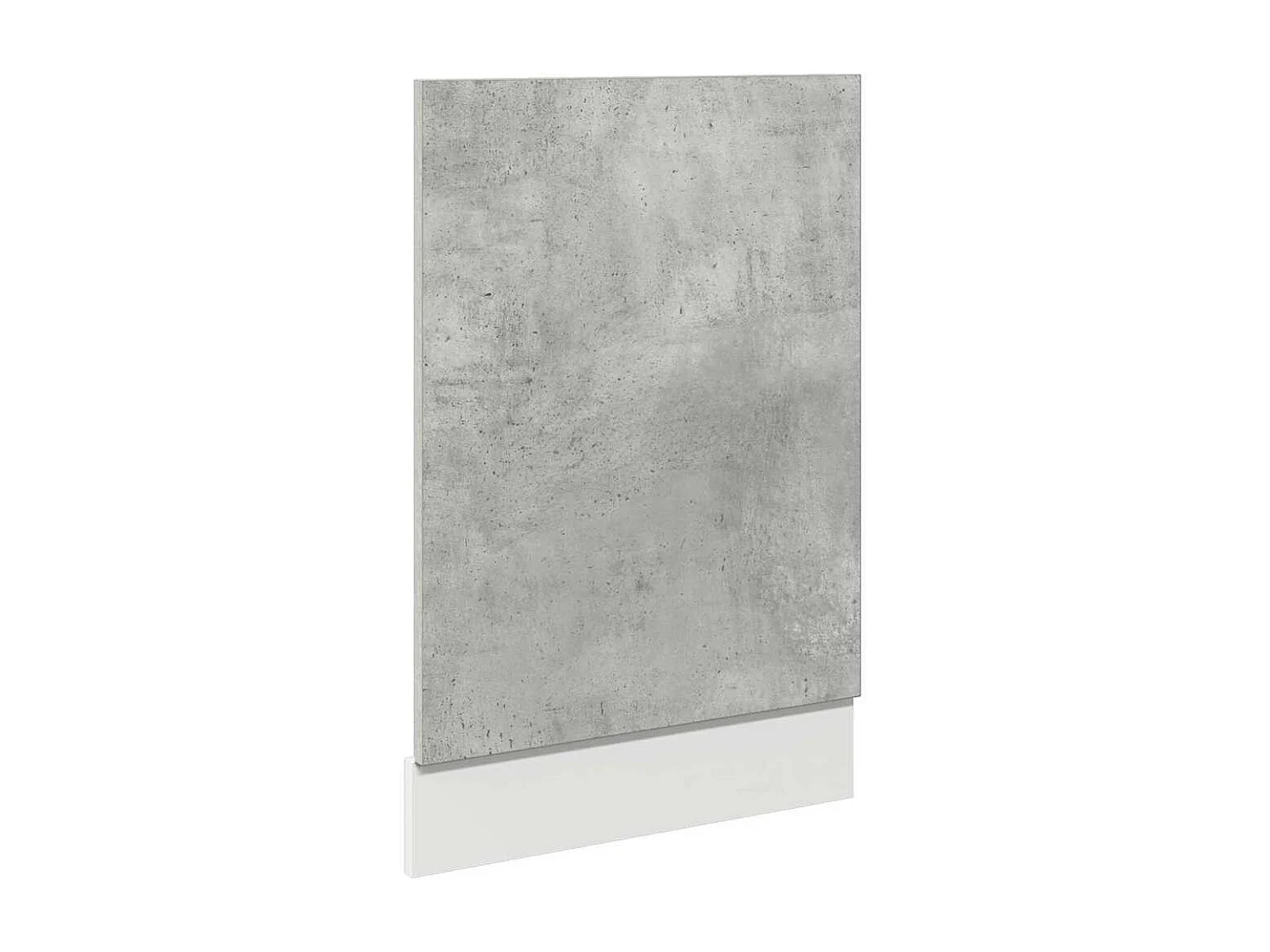 Pannello lavastoviglie grigio cemento 45x3x67 cm