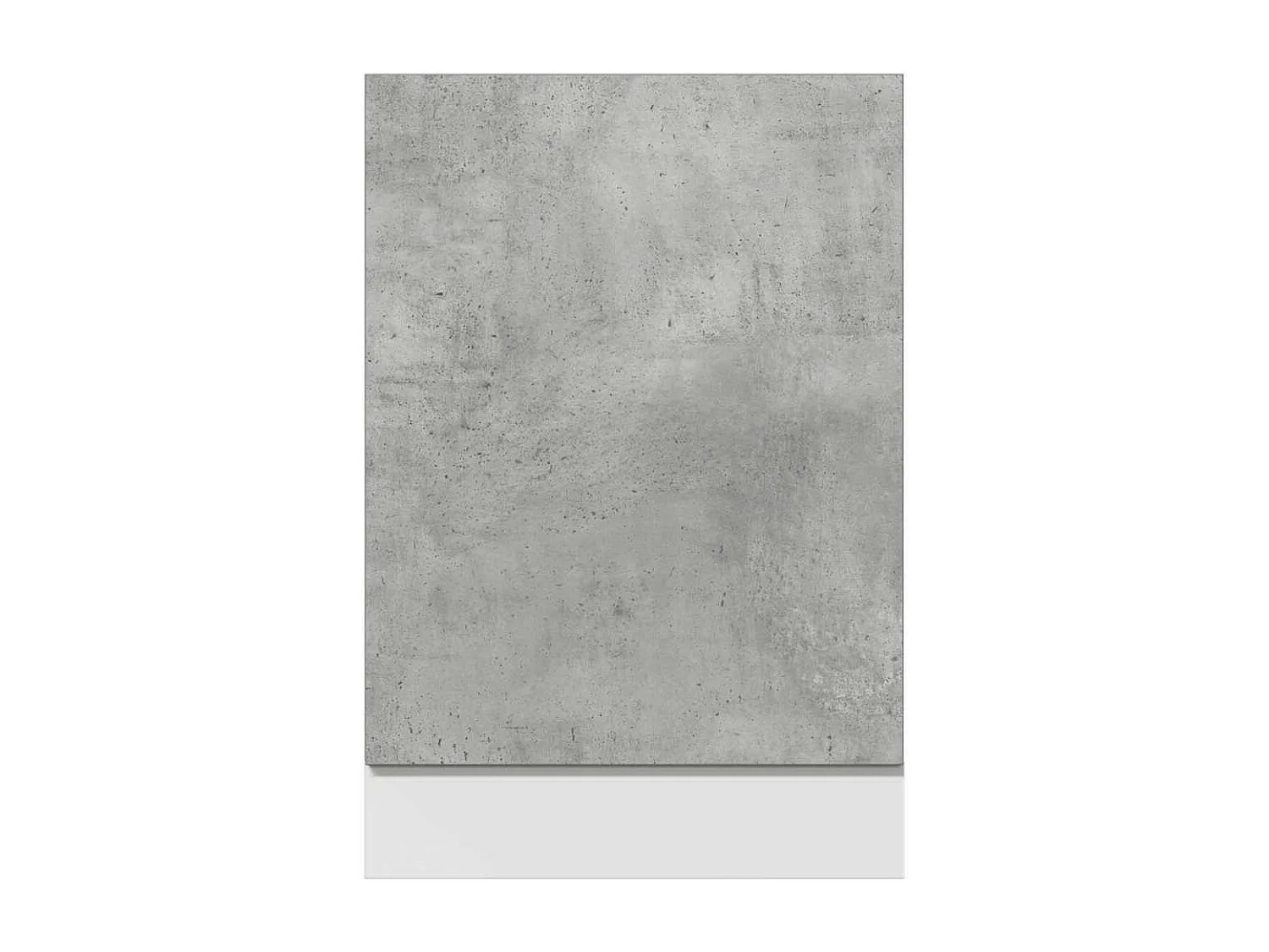 Panneau de lave-vaisselle gris béton 45x3x67 cm