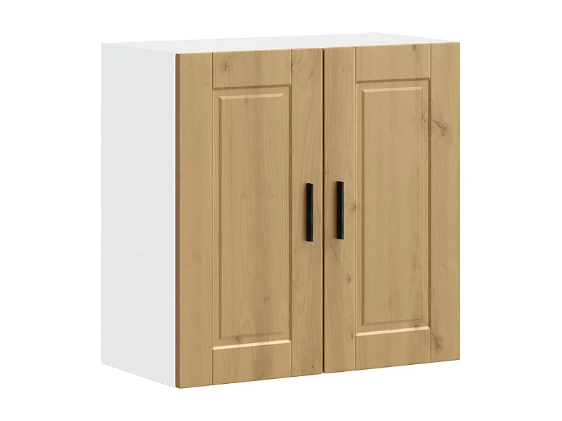 Mueble de pared de cocina fabricado a mano en madera de ingeniería de roble