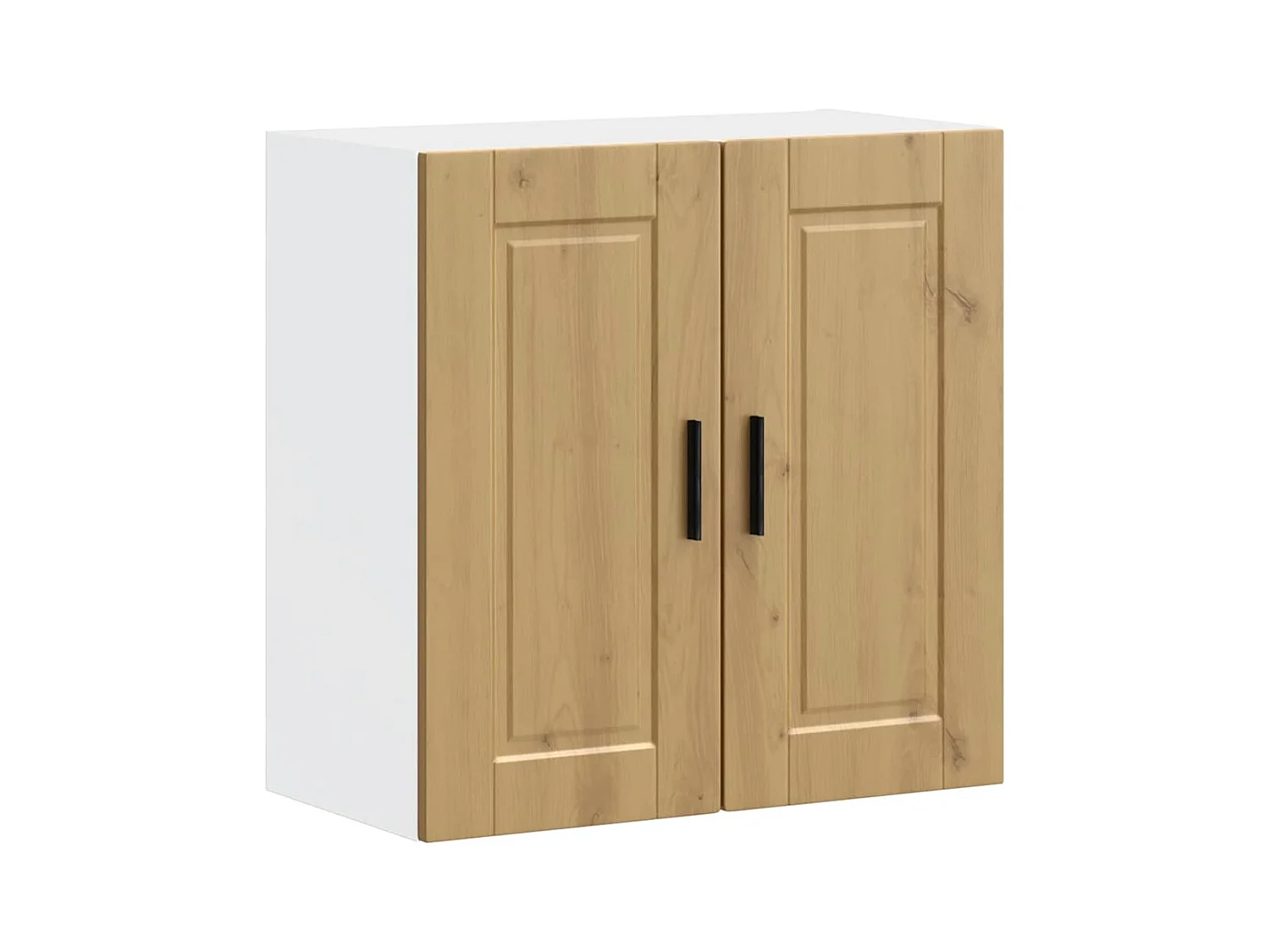 Mueble de pared de cocina fabricado a mano en madera de ingeniería de roble