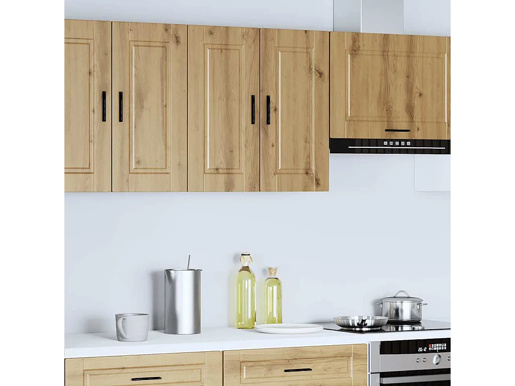 Armoire murale de cuisine chêne artisanal bois ingénierie