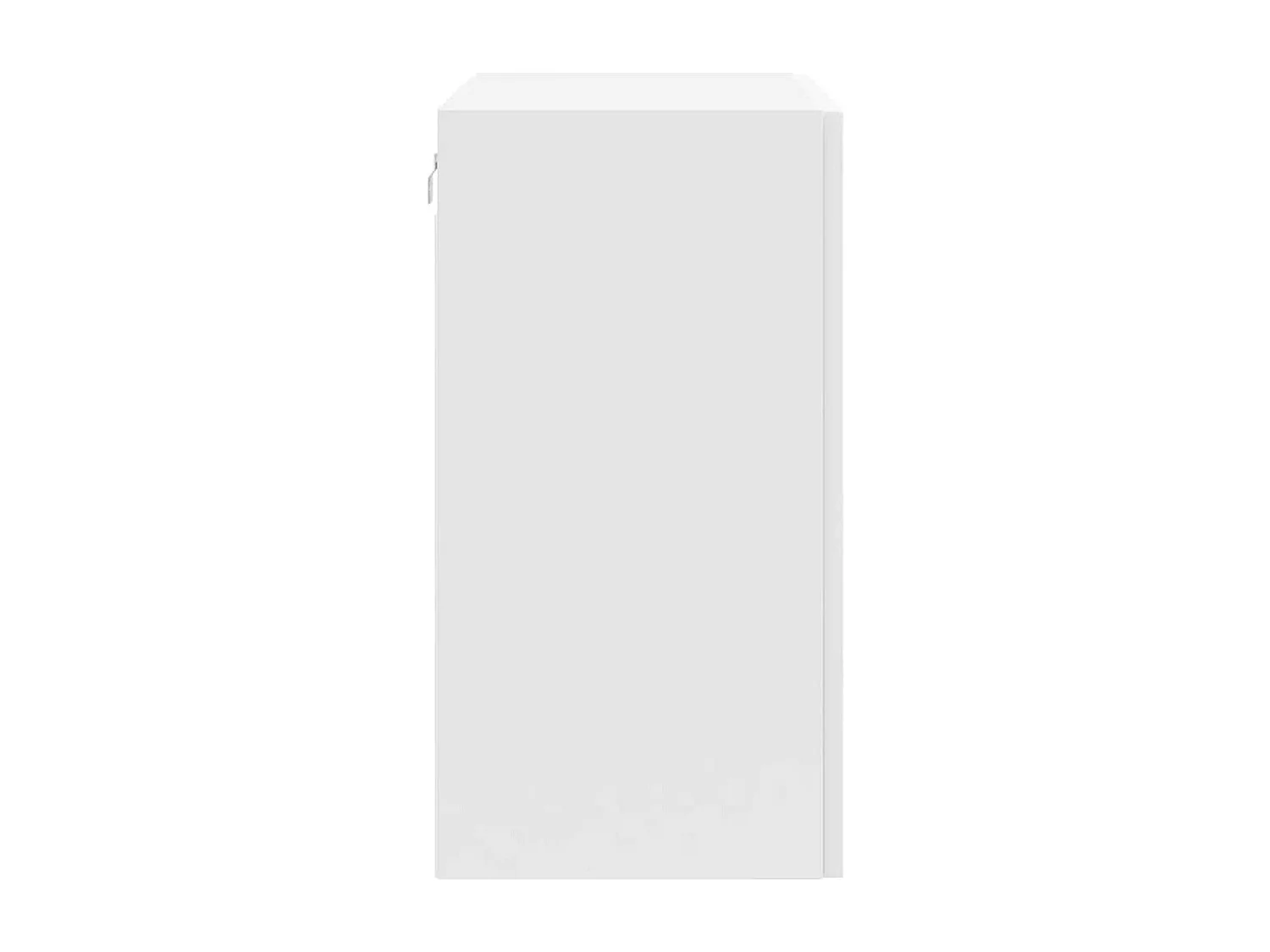 Armoire murale de cuisine blanc brillant bois ingénierie