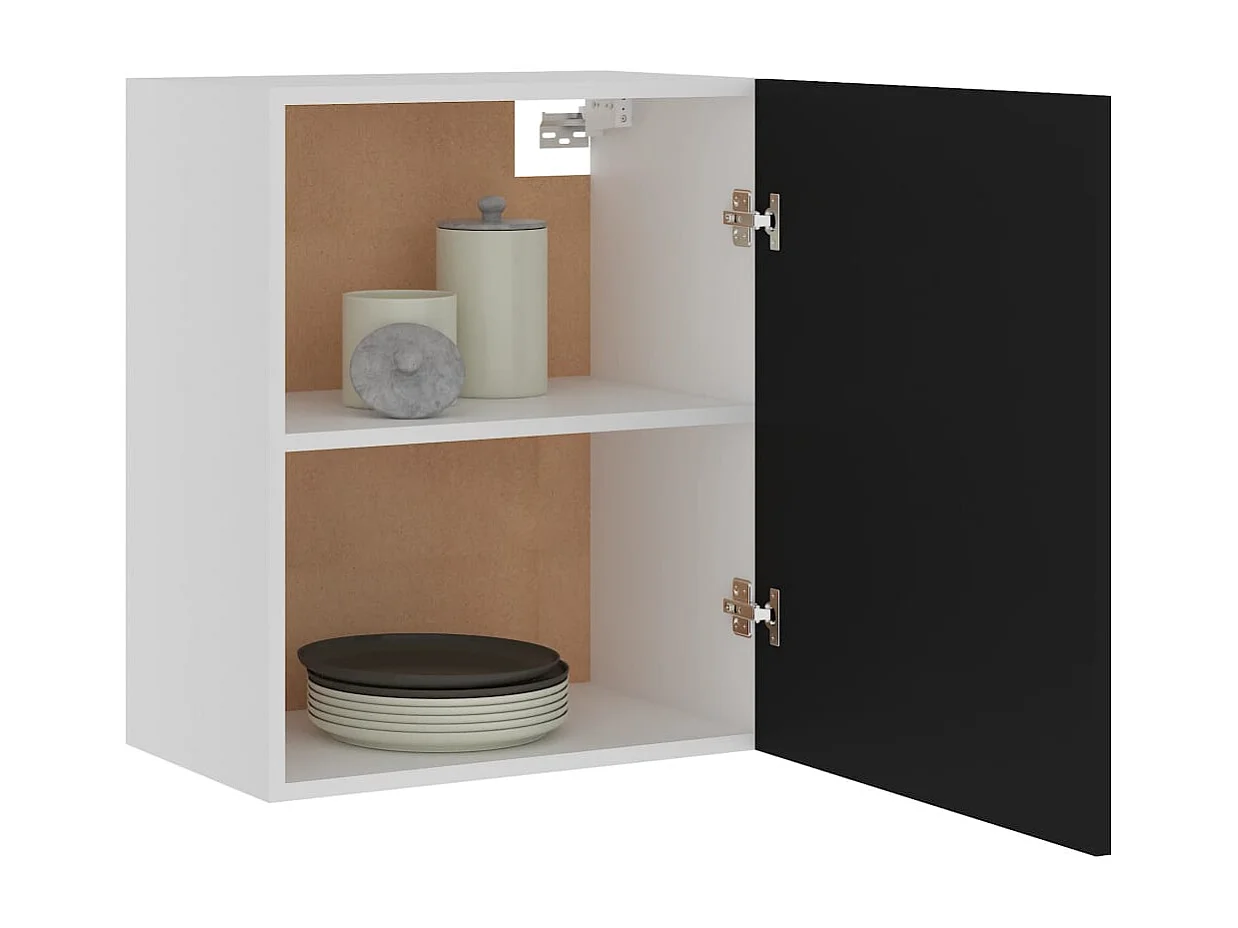 Zwarte hangkast 50x31x60 cm bewerkt hout