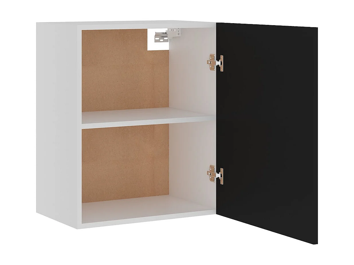 Zwarte hangkast 50x31x60 cm bewerkt hout