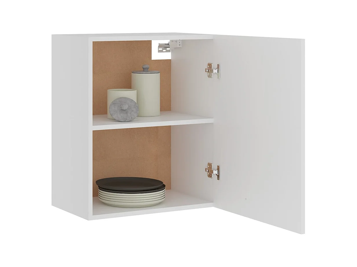 witte hangkast van bewerkt hout