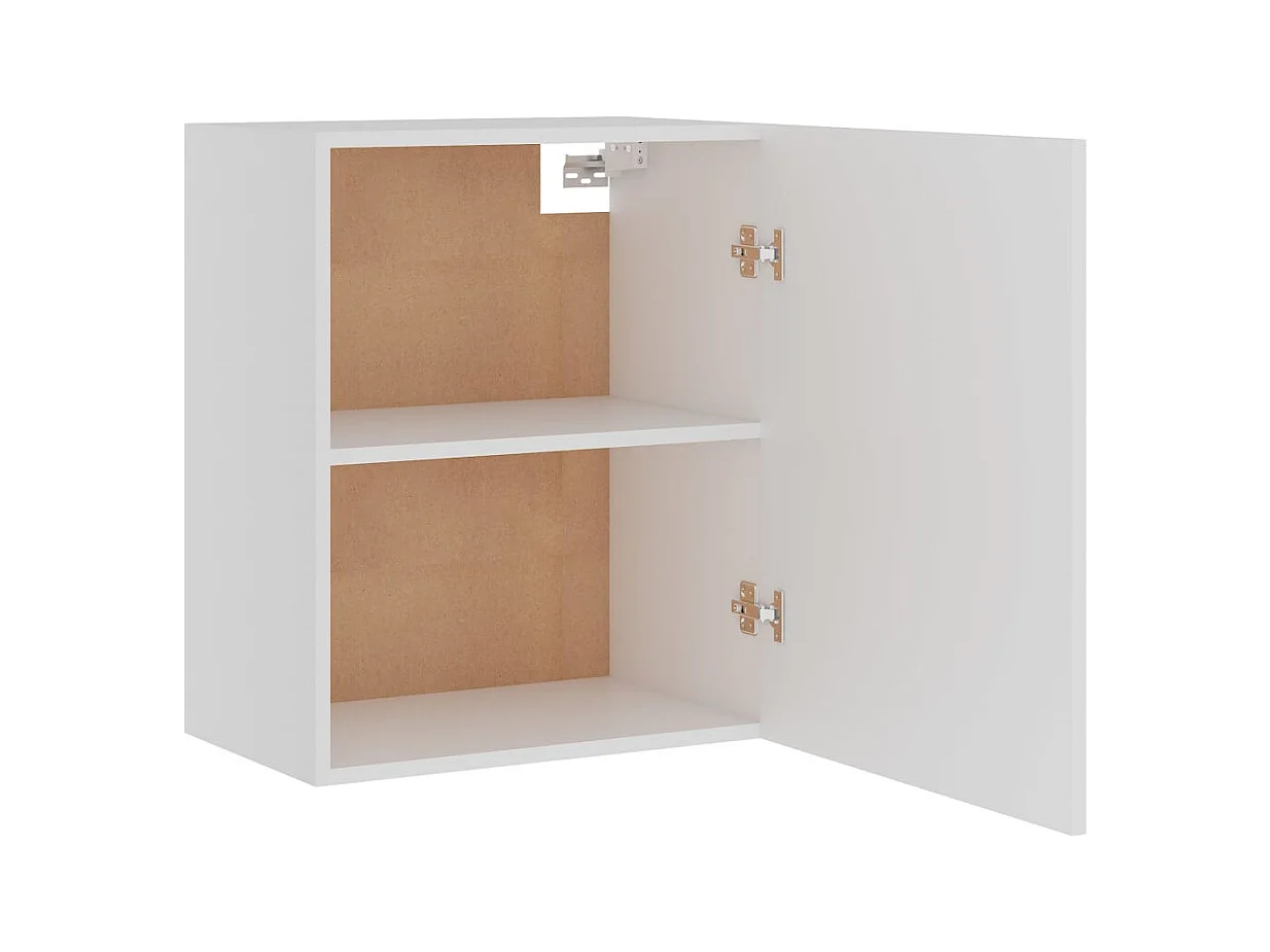 witte hangkast van bewerkt hout