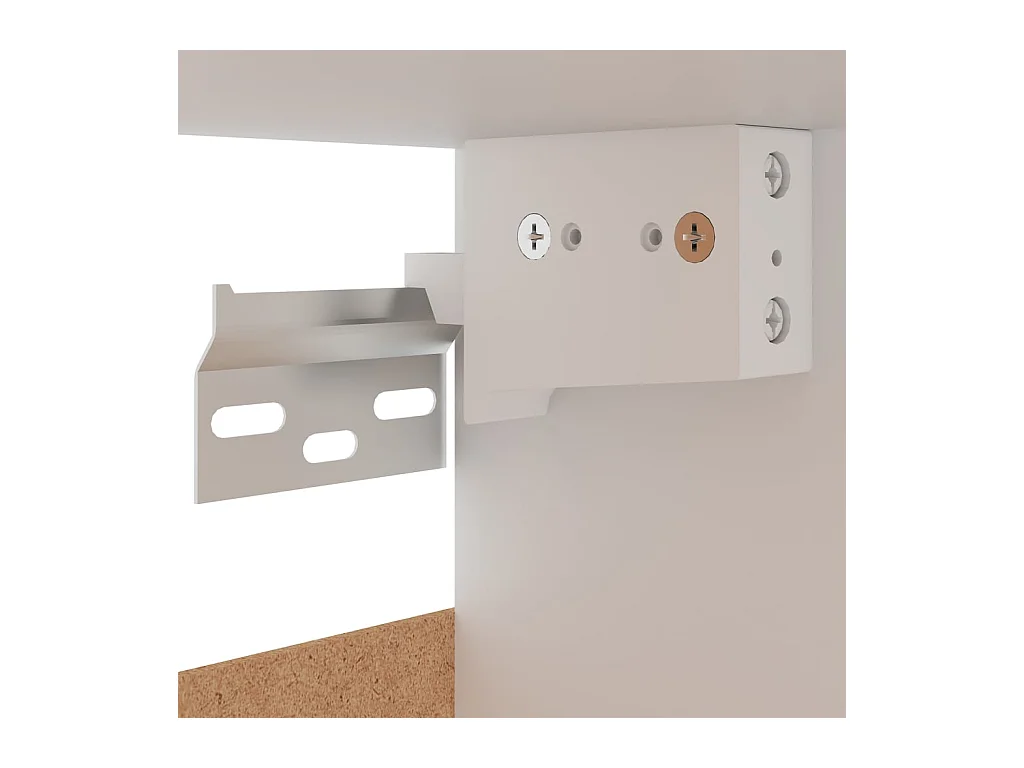 witte hangkast van bewerkt hout