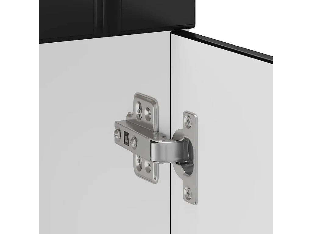 Armoire de cuisine noir bois d'ingénierie