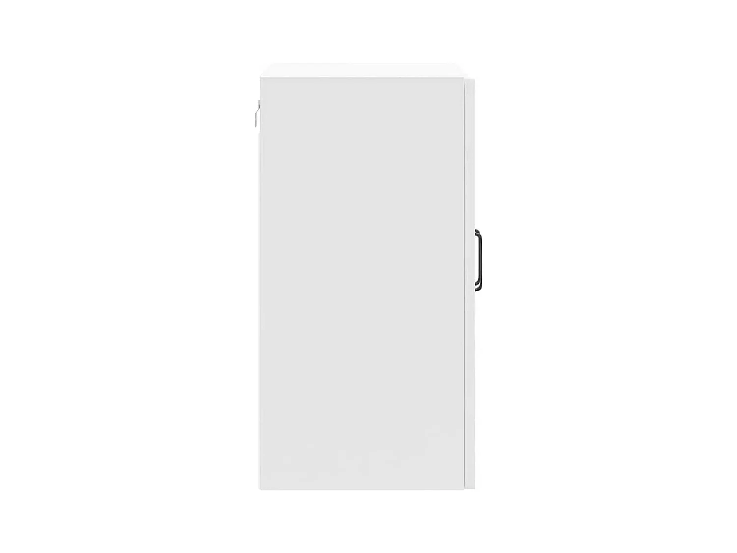 Armoire murale de cuisine blanc brillant bois ingénierie