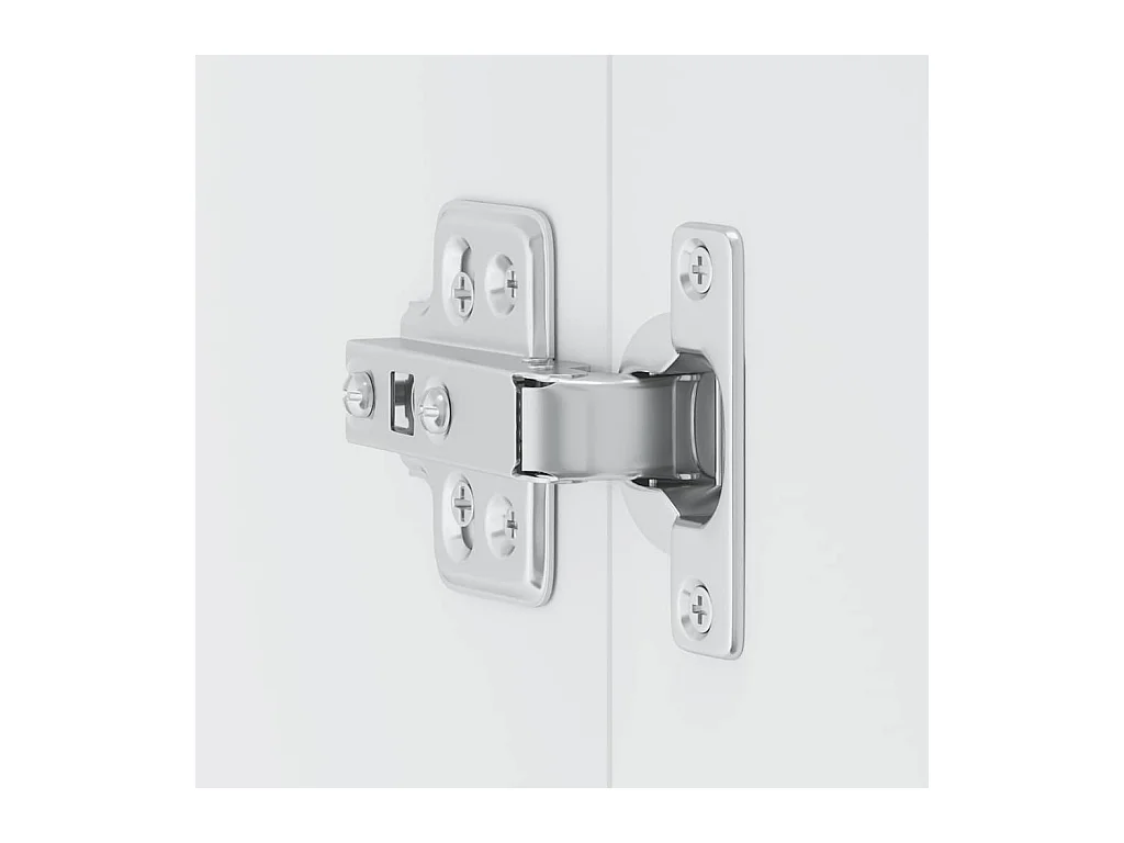 Armoire murale de cuisine blanc brillant bois ingénierie