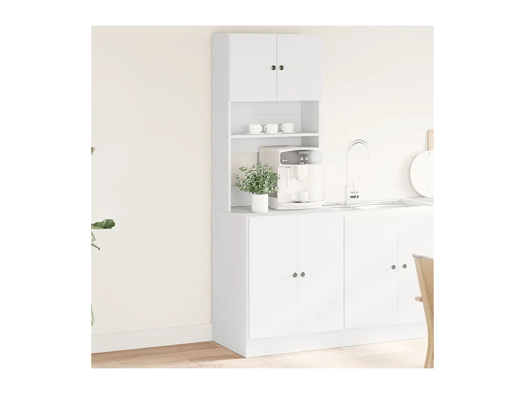 Mueble de cocina blanco 60x50x180 cm madera de ingeniería