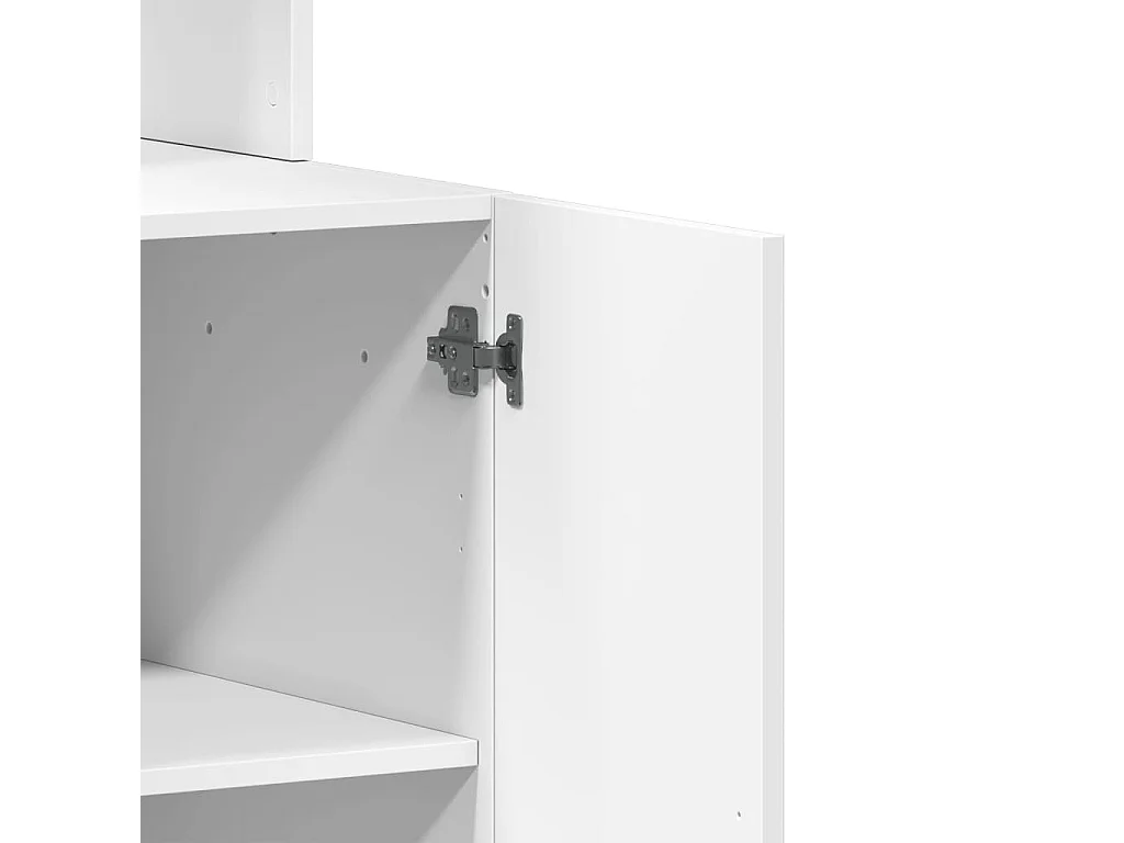 Witte keukenkast 60x50x180 cm van bewerkt hout