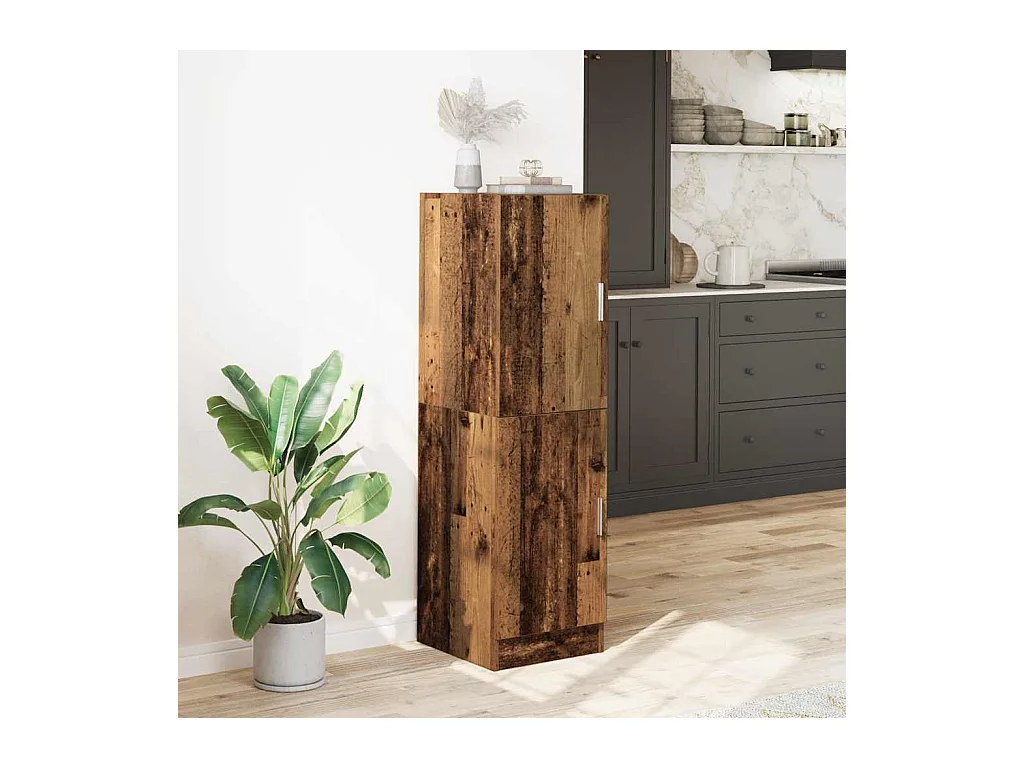 Mobile da cucina in legno antico 38x41,5x131,5 cm in legno ingegnerizzato