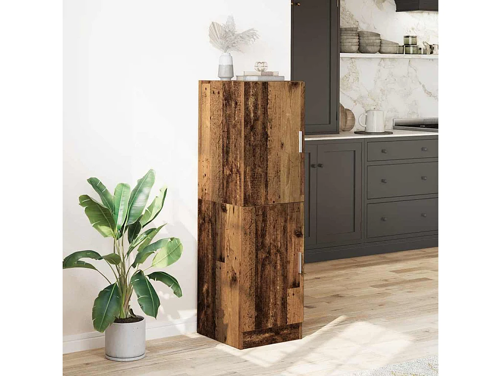 Armoire de cuisine vieux bois 38x41,5x131,5 cm bois ingénierie