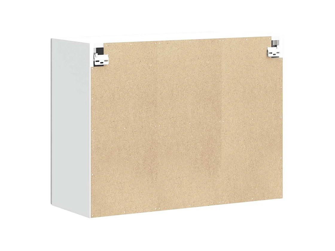 Armoire murale de cuisine gris béton bois d'ingénierie