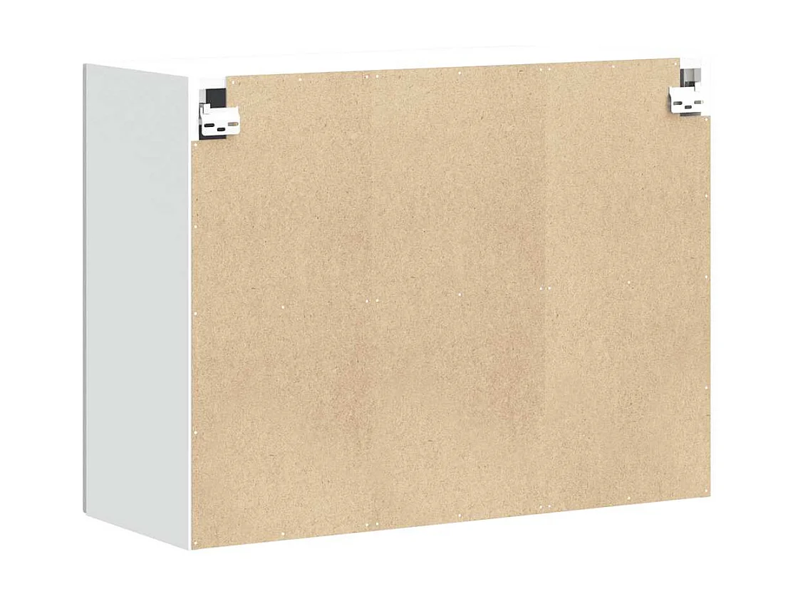 Armoire murale de cuisine gris béton bois d'ingénierie