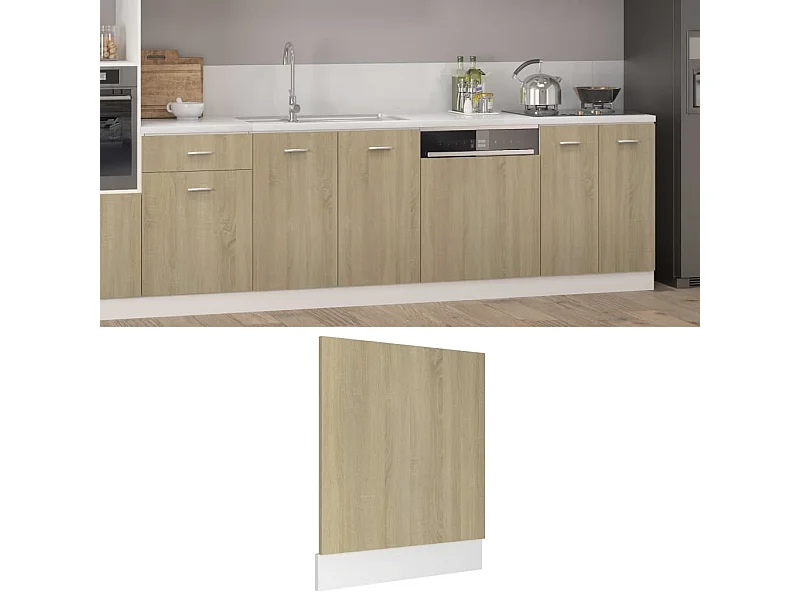 Vaatwasserpaneel Sonoma eiken 59,5x3x67 cm