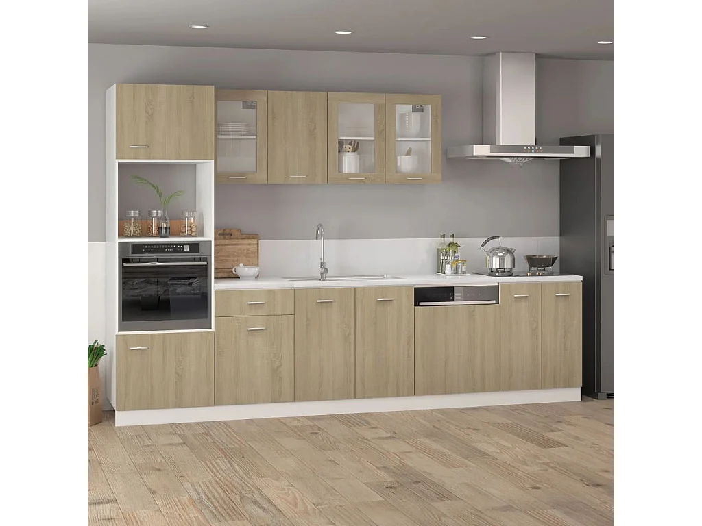 Vaatwasserpaneel Sonoma eiken 59,5x3x67 cm