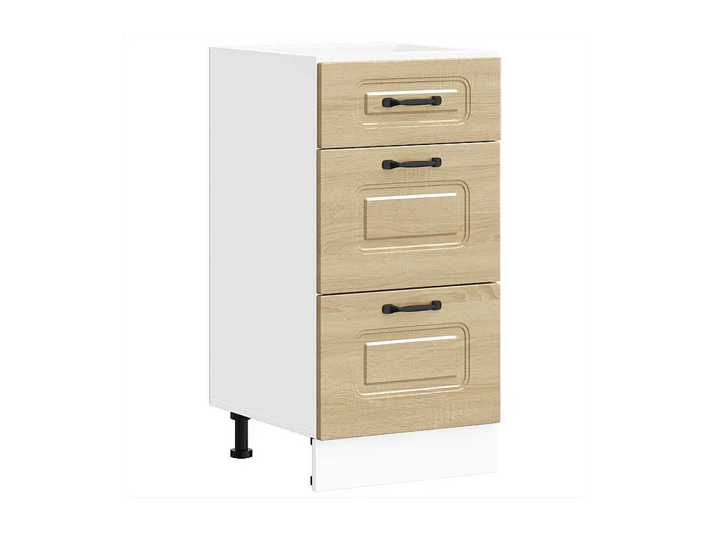 Mobile da cucina in legno ingegnerizzato bianco lucido