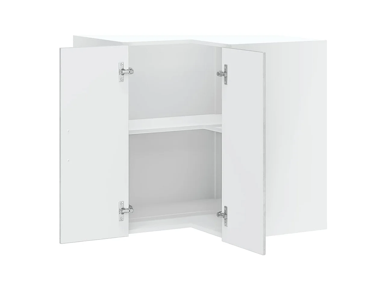 Mobiletto angolare da cucina in cemento grigio