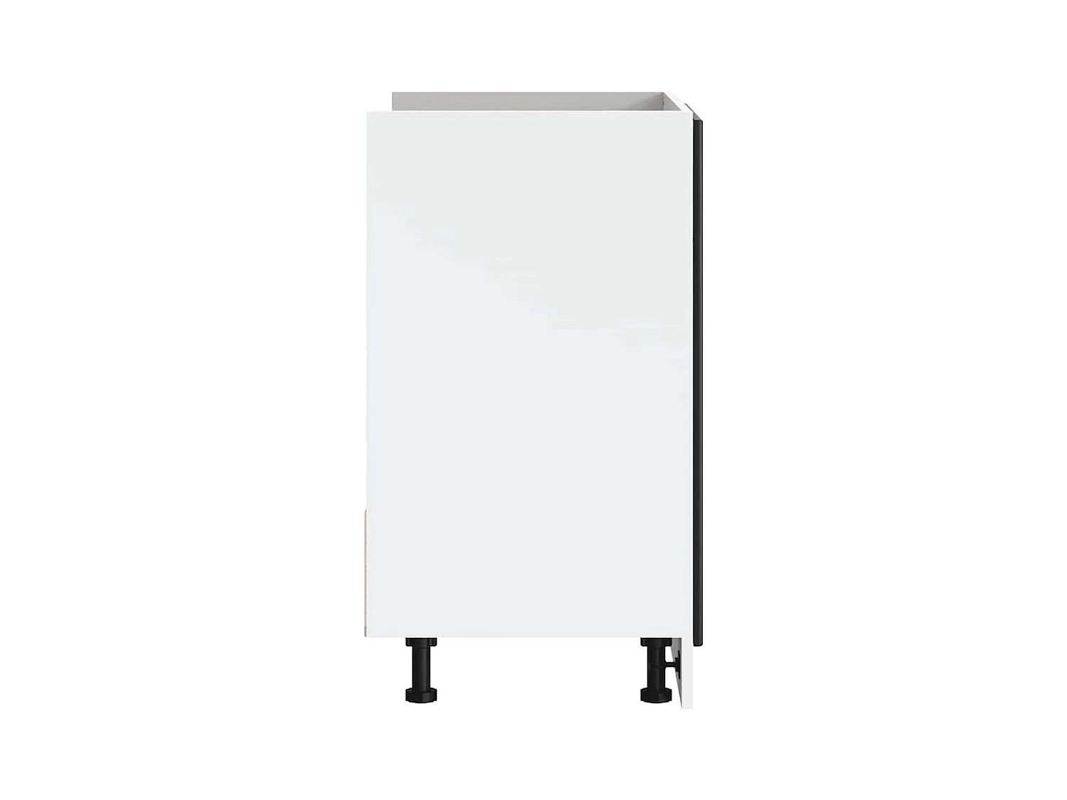 schwarzer Waschbeckenunterschrank 80x46x81,5 cm Holzwerkstoff