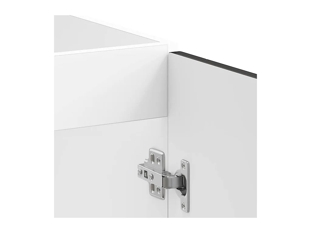 schwarzer Waschbeckenunterschrank 80x46x81,5 cm Holzwerkstoff