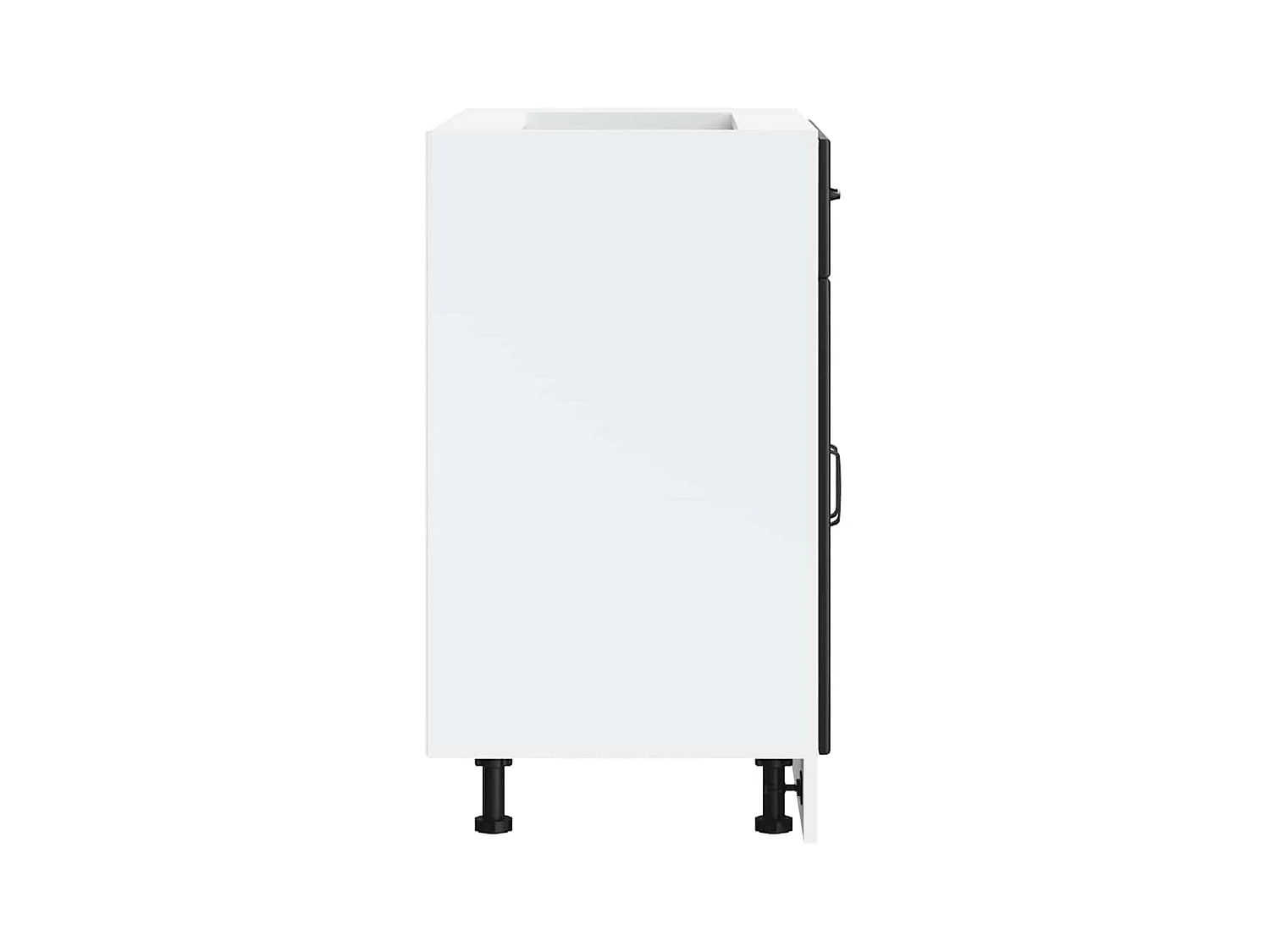 Armoire de cuisine noir bois d'ingénierie