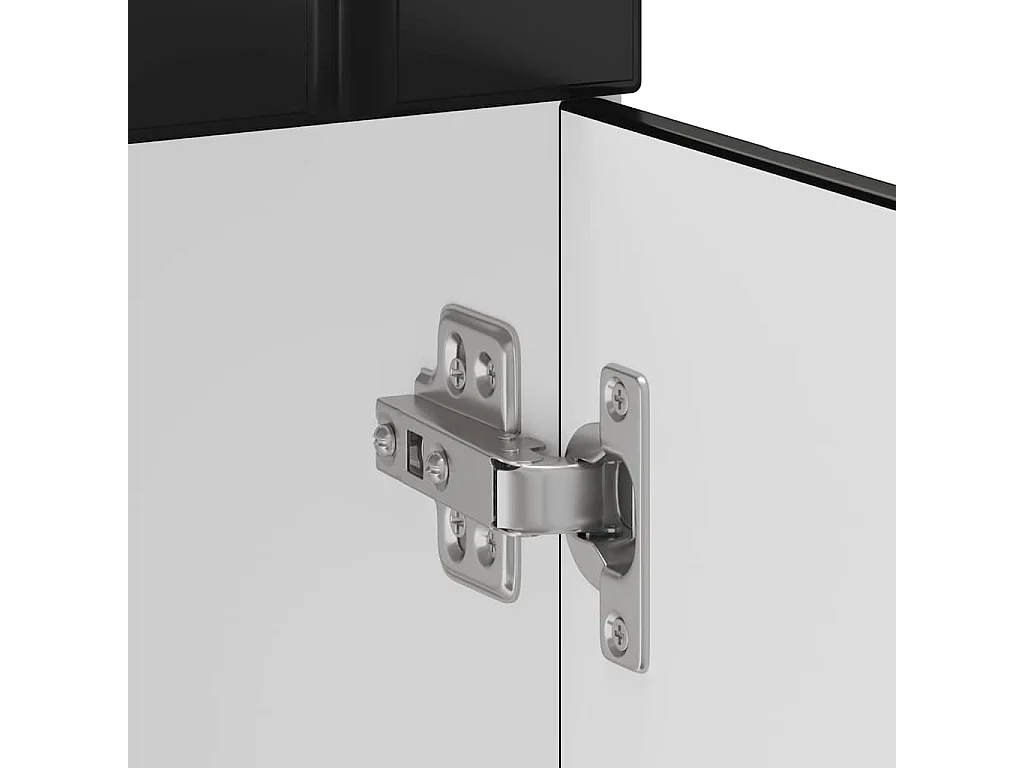 Armoire de cuisine noir bois d'ingénierie