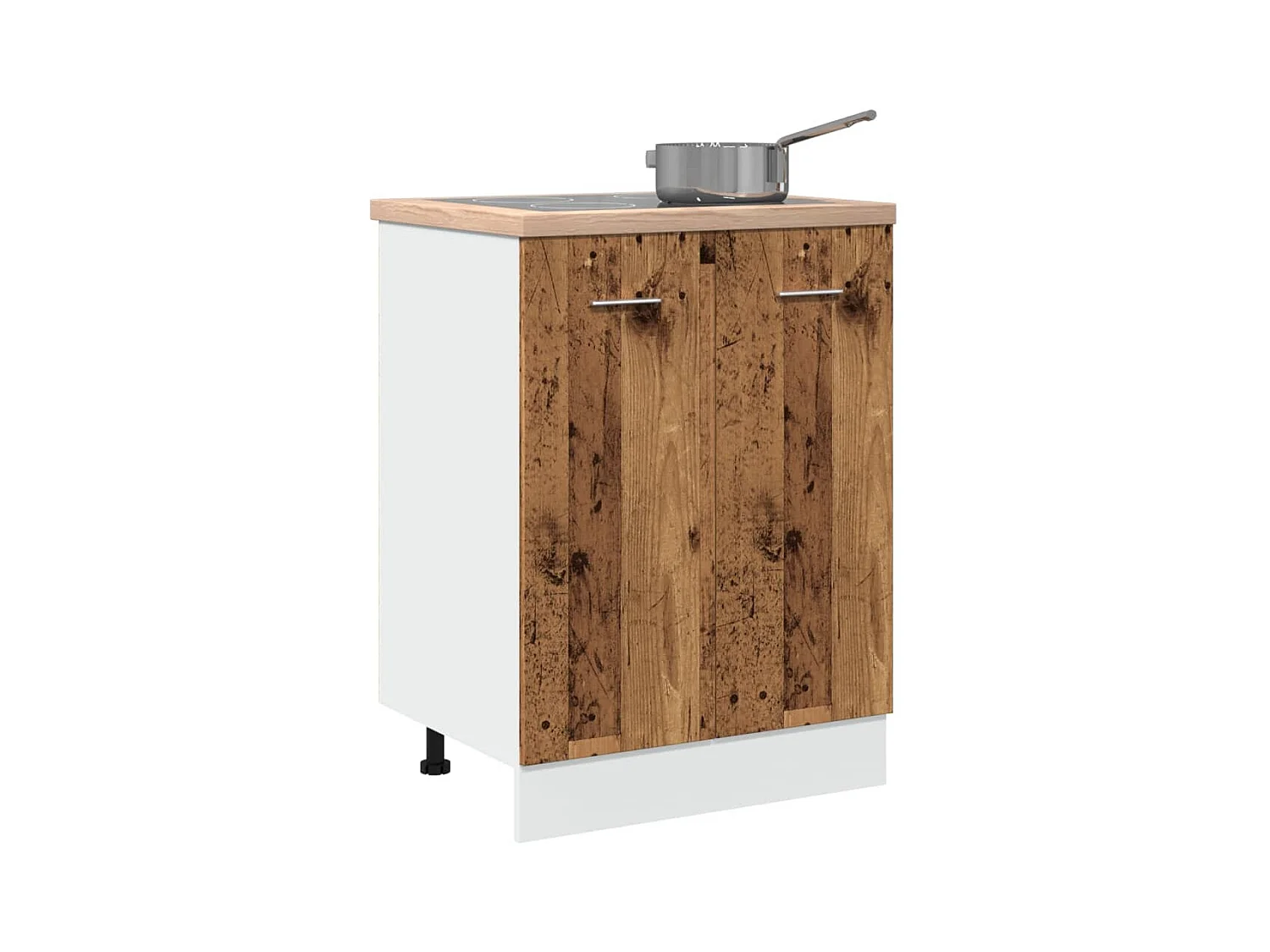 Armoire de plancher vieux bois 60x46x81,5 cm