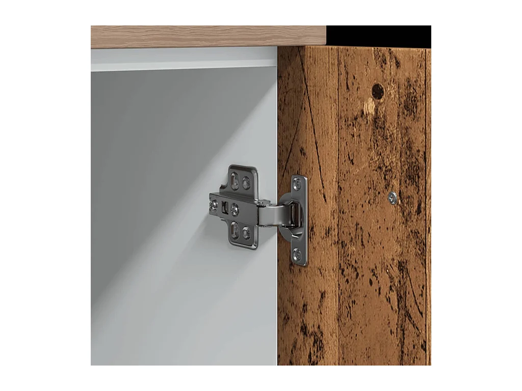 Armoire de plancher vieux bois 60x46x81,5 cm