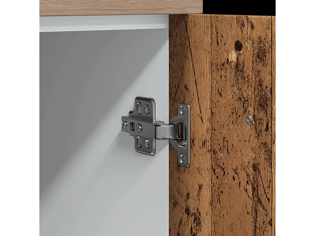 Armoire de plancher vieux bois 60x46x81,5 cm