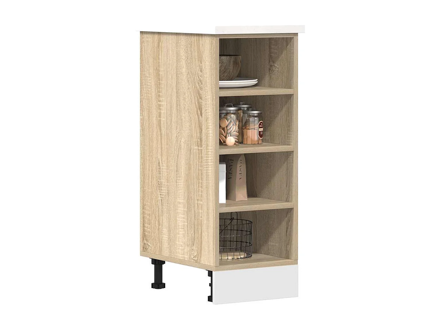 Armoire basse chêne sonoma 30x44,5x81,5 cm