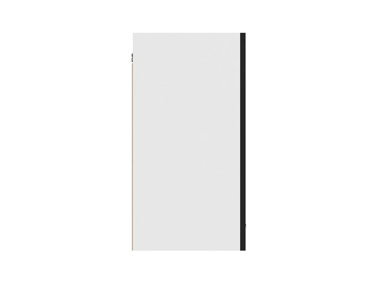 Zwarte hangkast 80x31x60 cm bewerkt hout