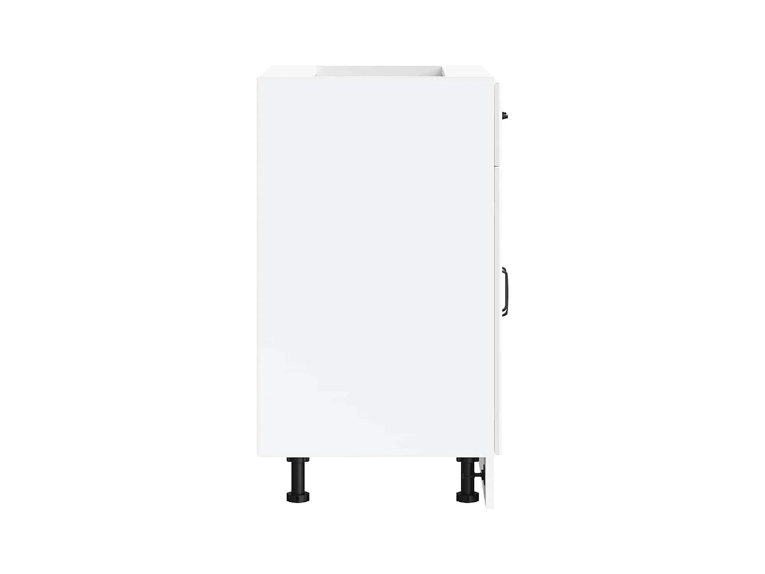 Mobile da cucina in legno ingegnerizzato bianco lucido