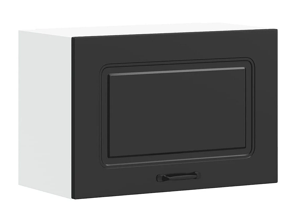 Armoire murale de cuisine noir bois d'ingénierie