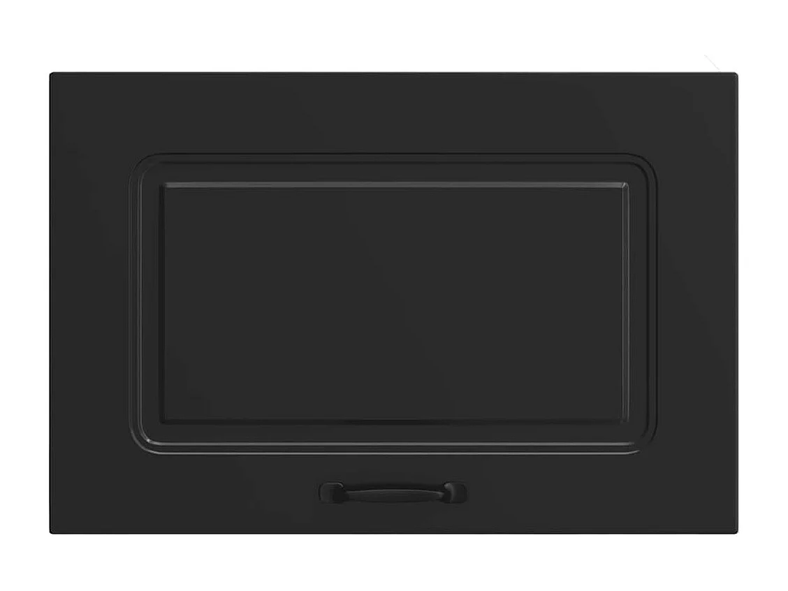 Armoire murale de cuisine noir bois d'ingénierie