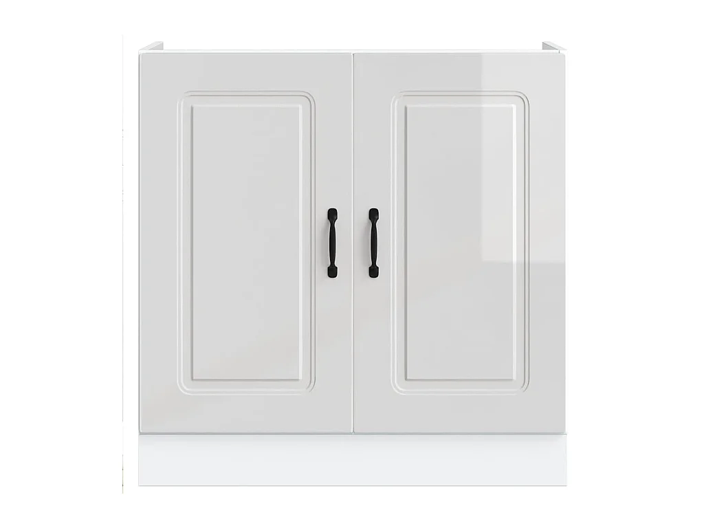 Base lavello, bianco lucido, 80x46x81,5 cm