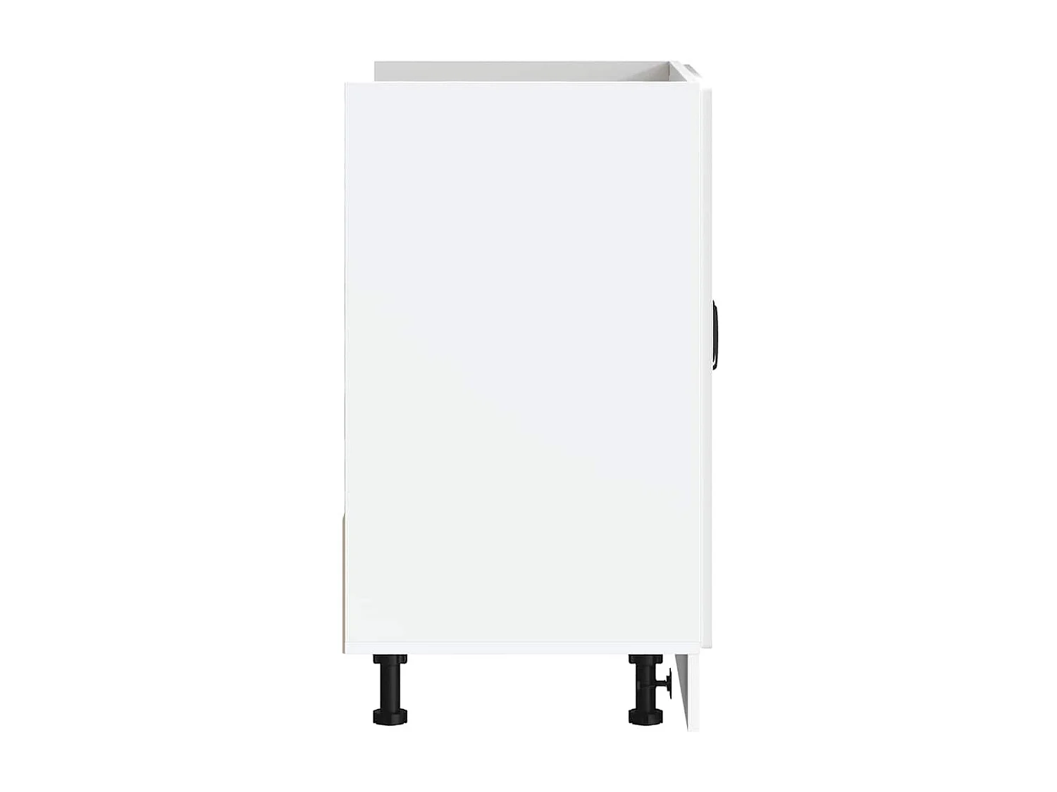 Meuble bas pour évier blanc brillant 80x46x81,5 cm