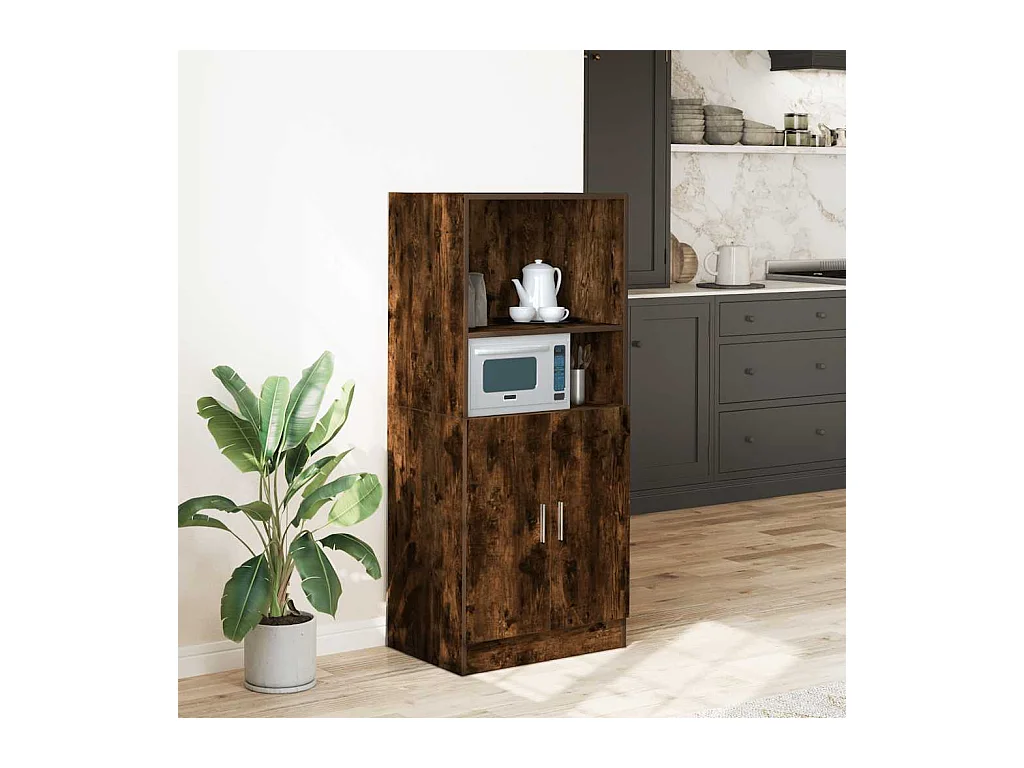 Mobile da cucina in rovere affumicato 57x41,5x131,5 cm in legno ingegnerizzato