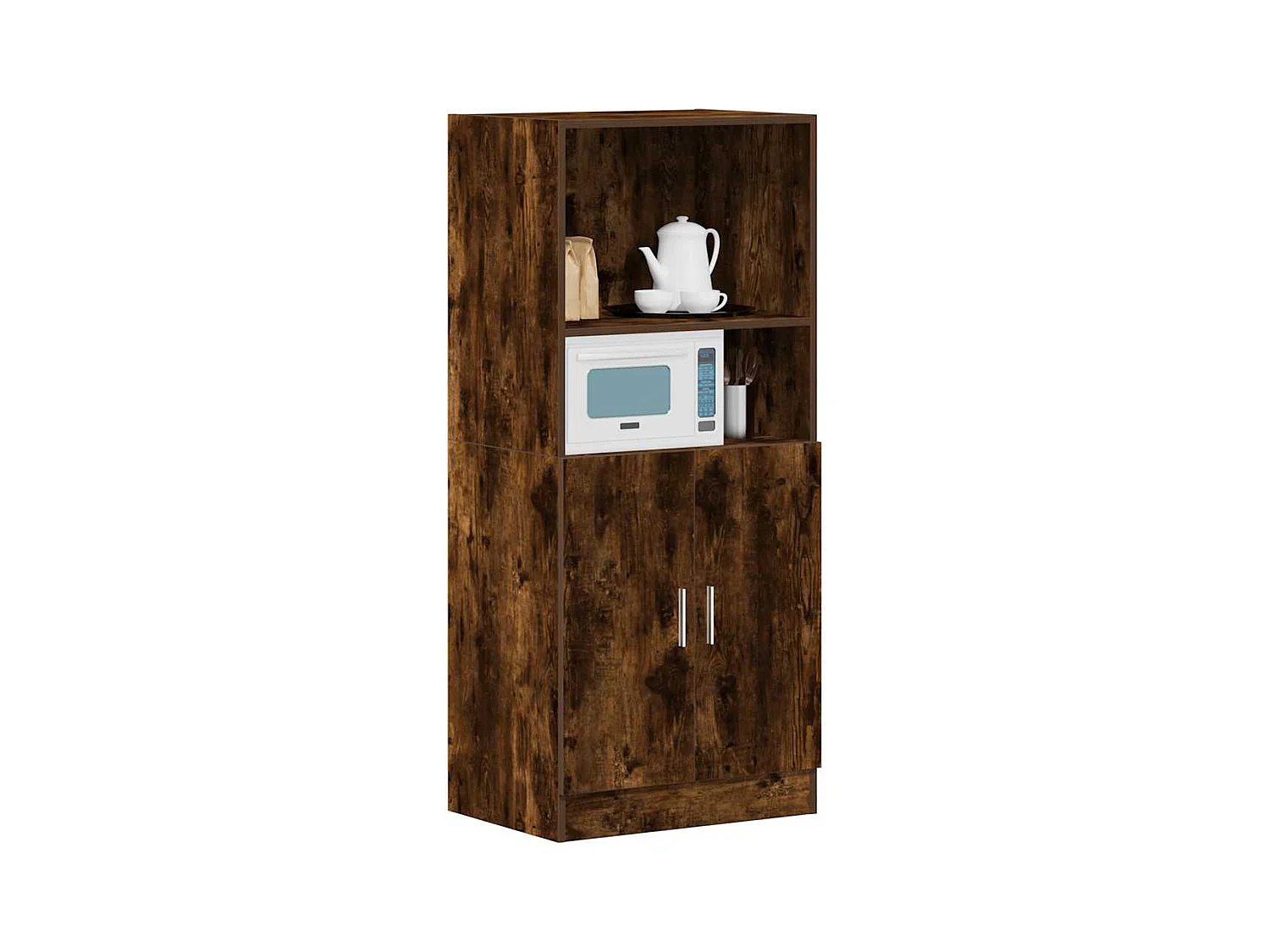 Mobile da cucina in rovere affumicato 57x41,5x131,5 cm in legno ingegnerizzato