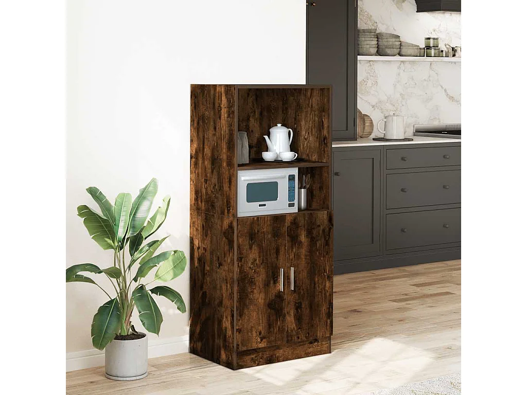 Armoire de cuisine chêne fumé 57x41,5x131,5 cm bois ingénierie