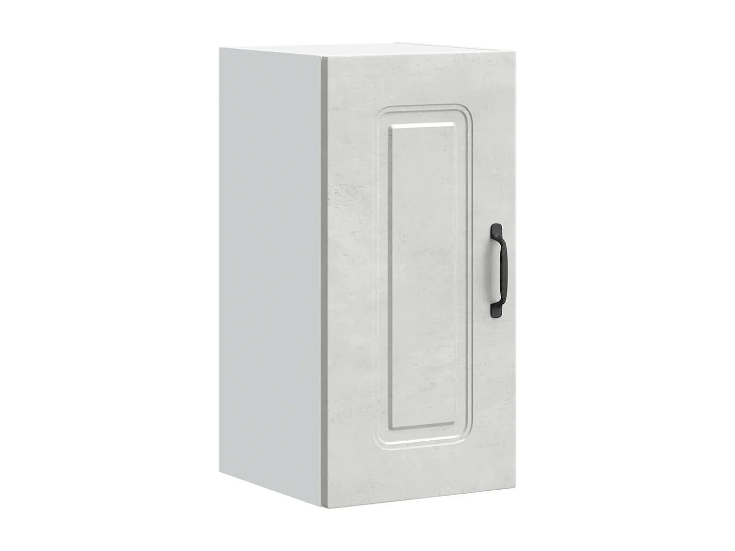 Armoire murale de cuisine gris béton bois d'ingénierie