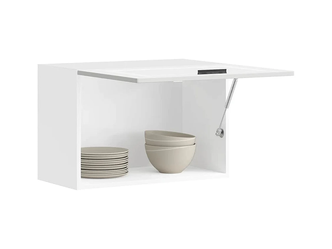 Armoire murale de cuisine blanc bois d'ingénierie